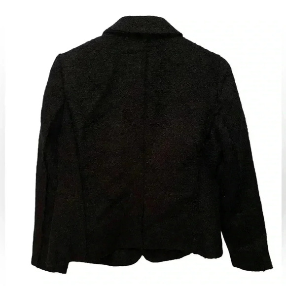Catherine Malandrino Black Blazer Jacket Women Size 8 Petite Quiet Luxury - Picture 2 of 8